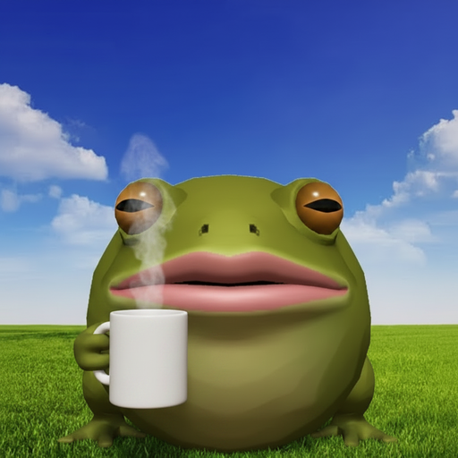 gorf with morning coffee