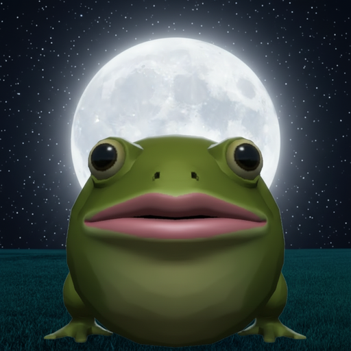gorf at night with the moon