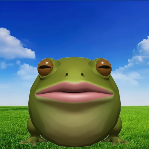 gorf with eyes closed