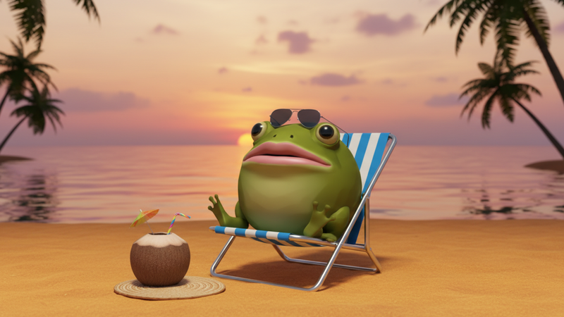 gorf retired at the beach